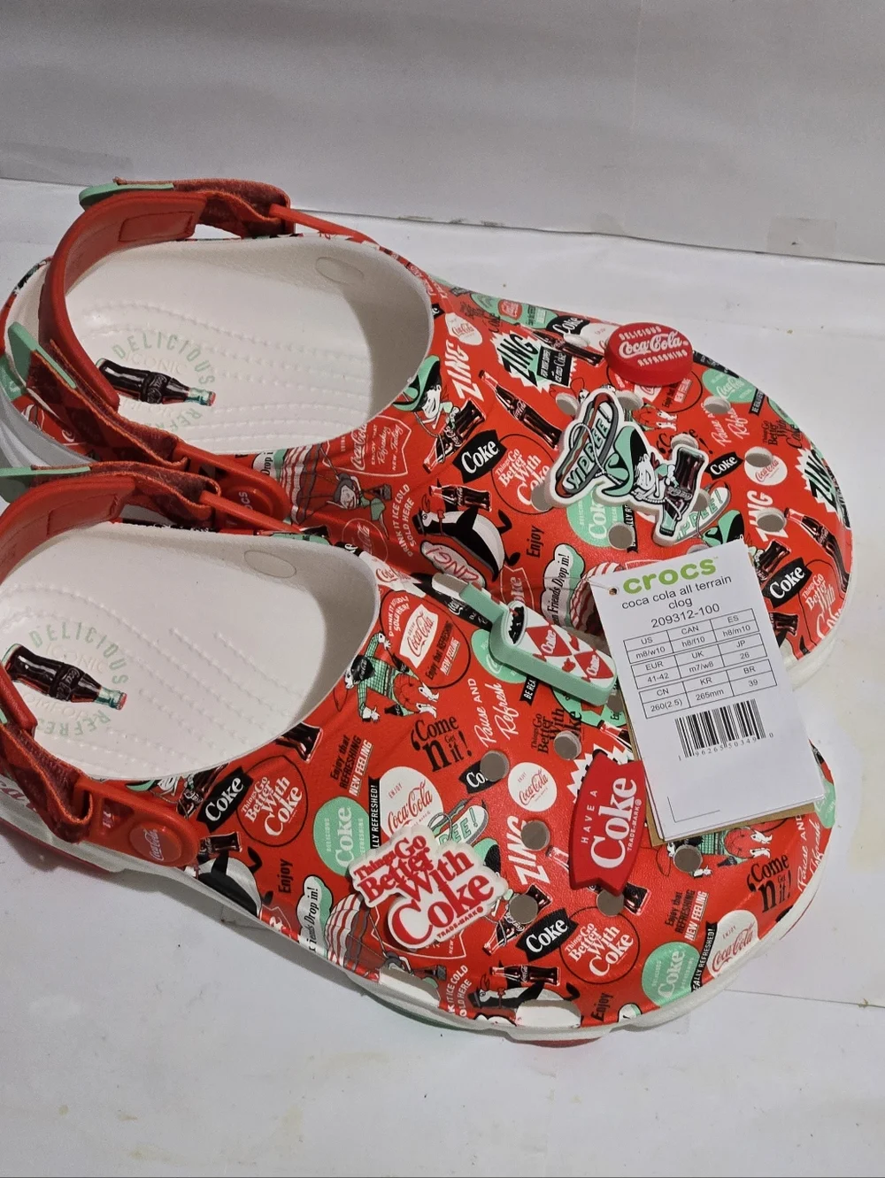Crocs Men's Size 8/Womens Size 10‎ Limited Edition Coca-Cola With Box